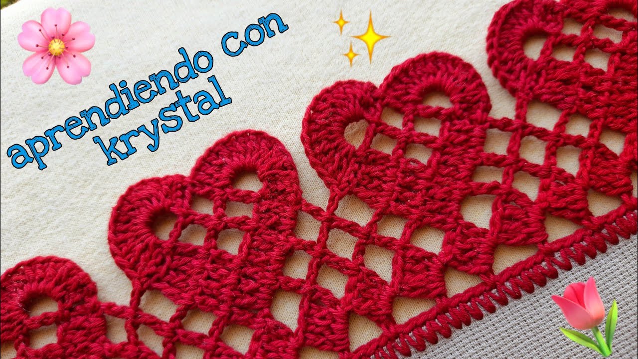 Puntilla de corazón ♥ #135 tan hermosos una sola vuelta 💙💜♥️💚🧡🤍