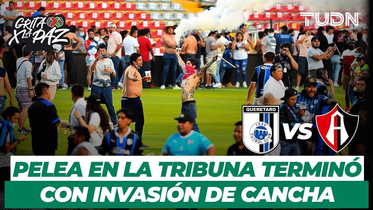 Lamentable. Bronca e invasión de cancha en el Corregidora | Querétaro vs Atlas | TUDN