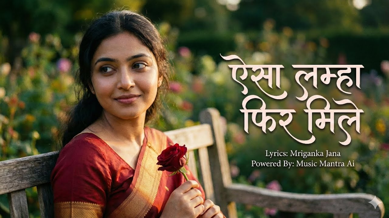 ऐसा लम्हा फिर मिले | Romantic Hindi Song | Female Melody | Lyrics: Mriganka Jana | Music Mantra Ai