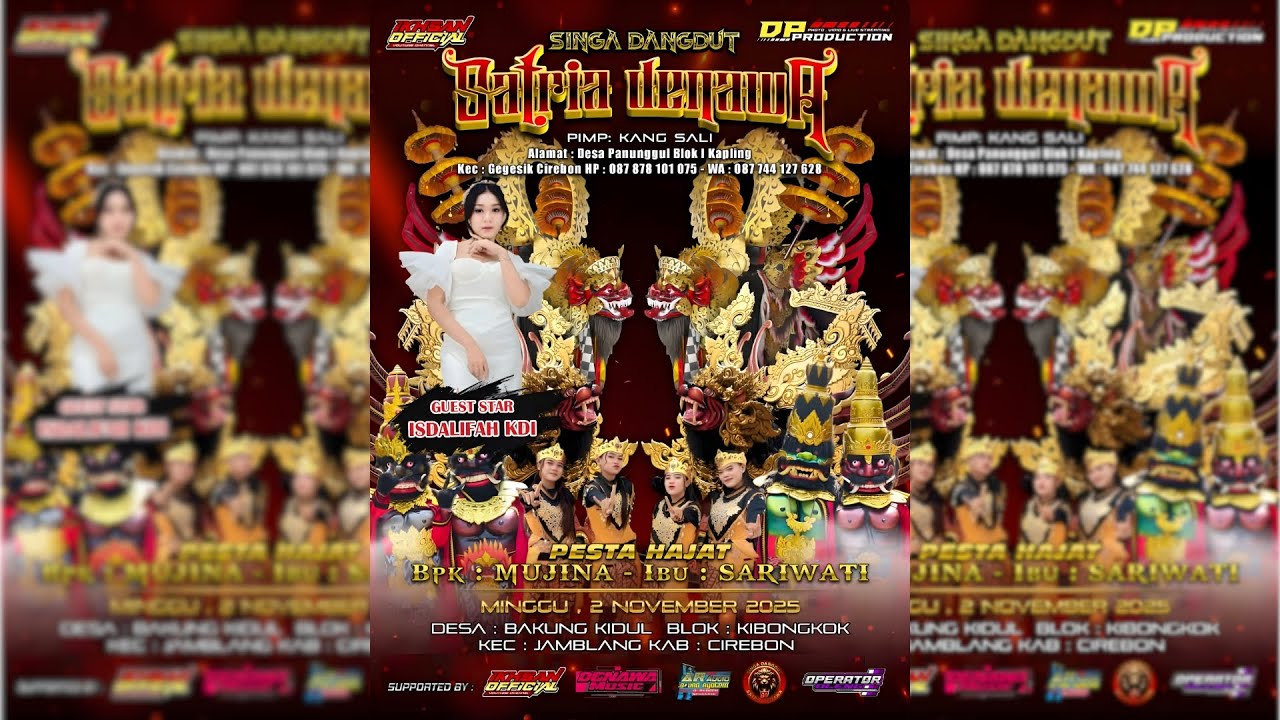 LIVE SINGA DANGDUT SATRIA DENAWA | MINGGU, 02 NOVEMBER 2025 | BAKUNG KIDUL - JAMBLANG - CIREBON