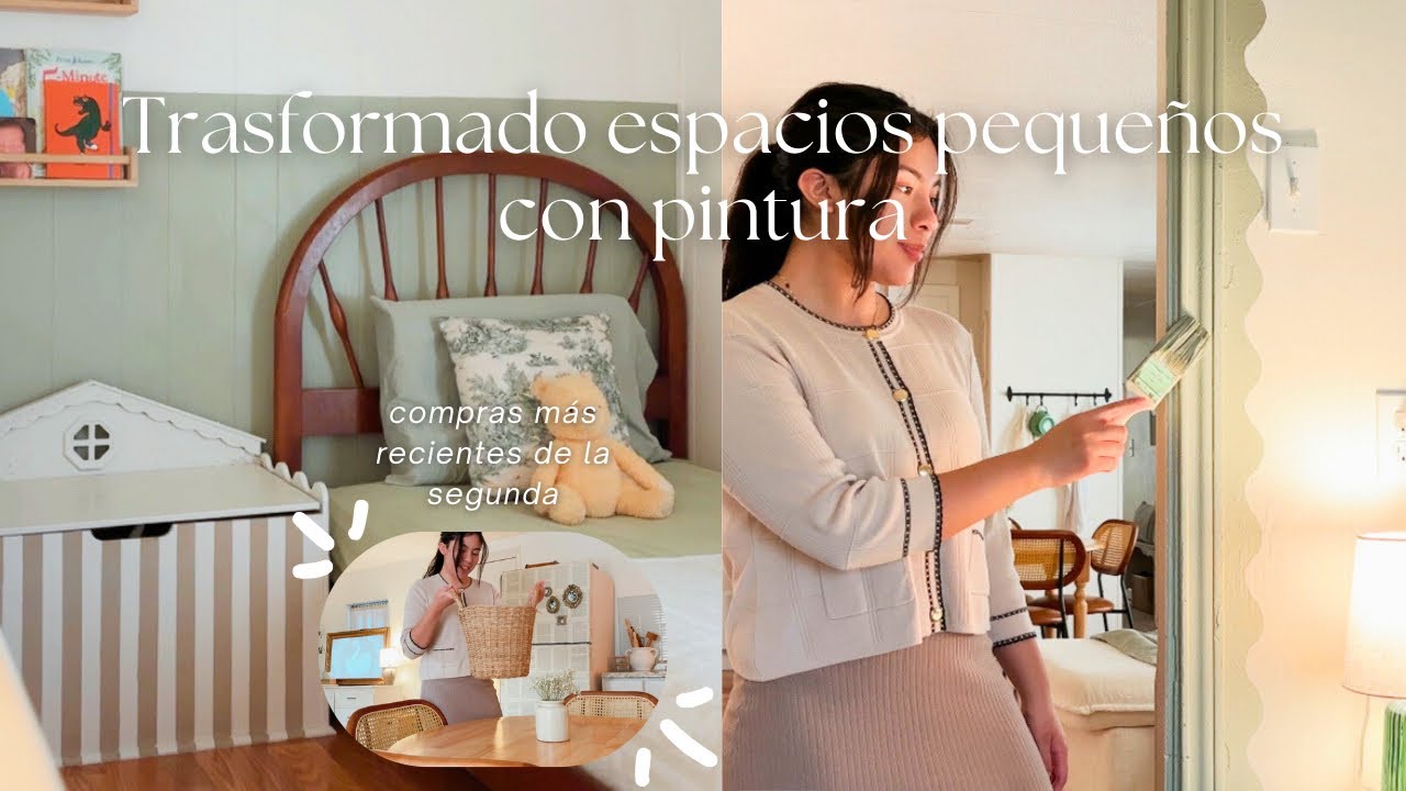 TRANSFORMADO espacios con PINTURA 🎨✨| DECORANDO con decoraciones de SEGUNDA MANO 🧺 | Ana Quintero
