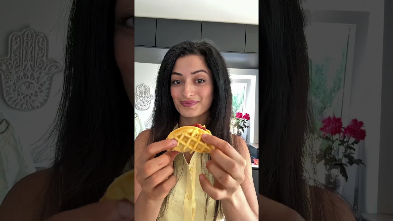 Gesunde Waffeln aus 2 Zutaten #glutenfrei #keto #zuckerfei
