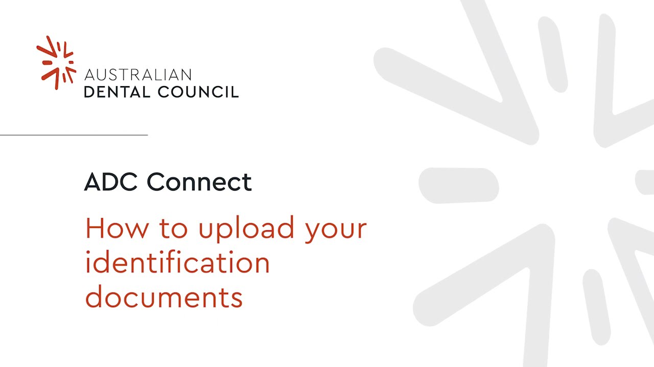 ADC Connect: How to upload your identification documents