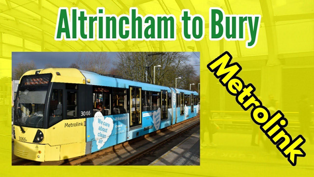 Altrincham to Bury | FULL JOURNEY | Manchester Metrolink (via Market Street)
