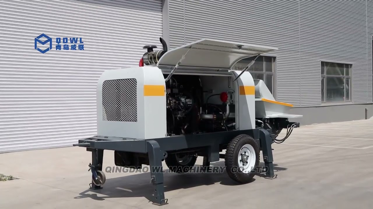 The diesel concrete pump / concrete placing boom