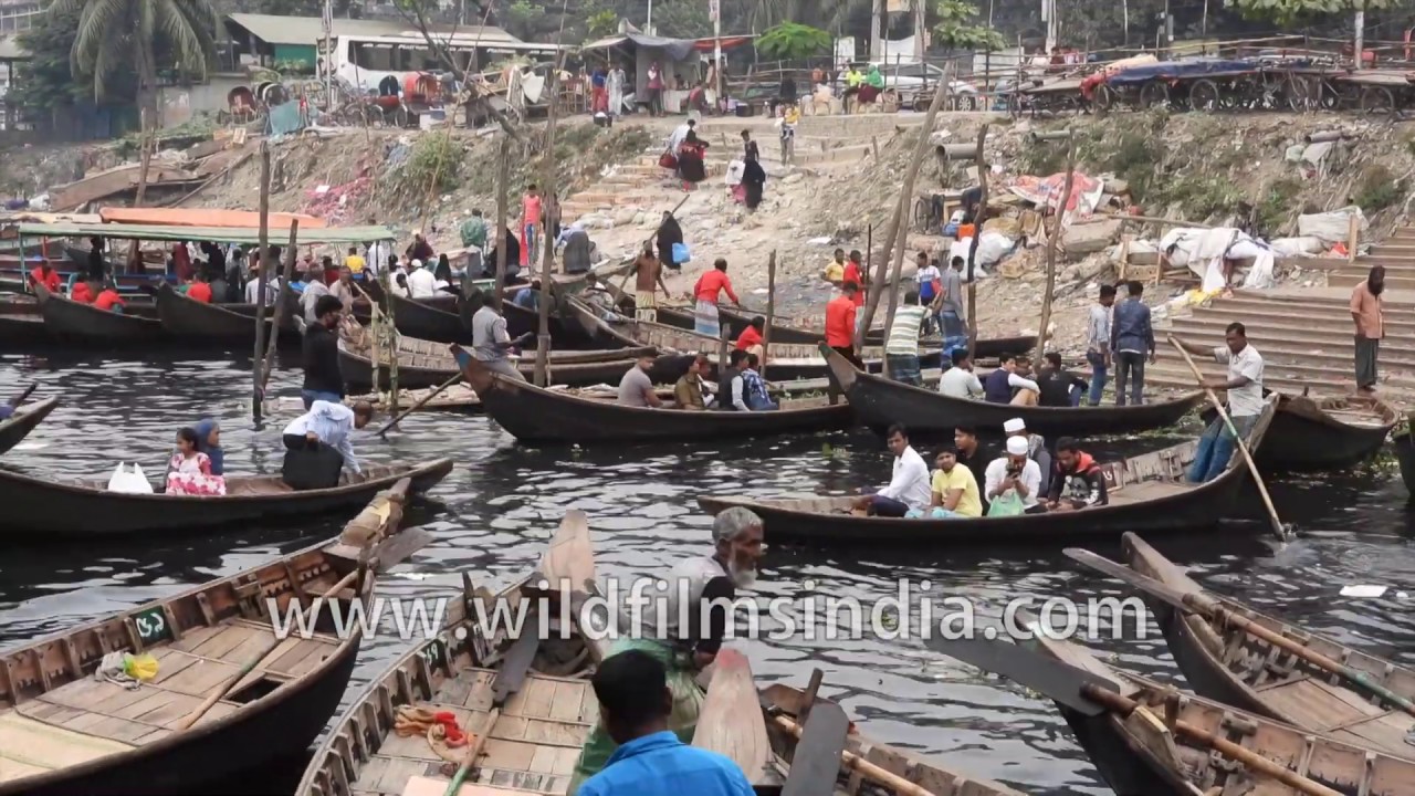 Bangladesh's Sadar ghat is the real kala paani: boats jostle with humans in murky waters