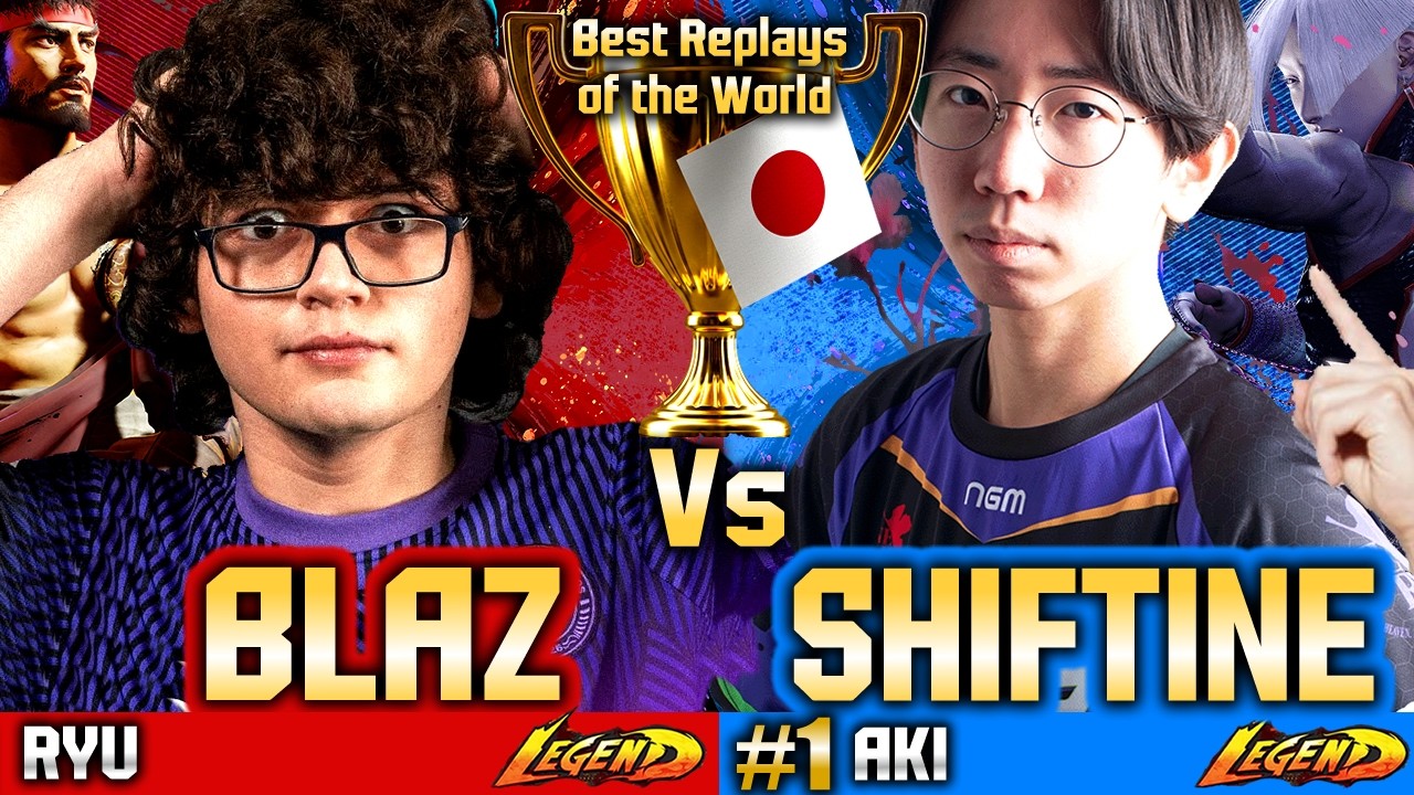 🔥 SF6 Ryu (BLAZ in JAPAN 🔥vs SHIFTINE) AKI ▰ Street Fighter 6 Gameplay High Level