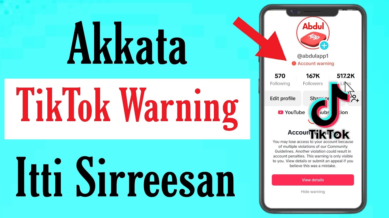 Akkata TikTok Warning itti Sirreesan
