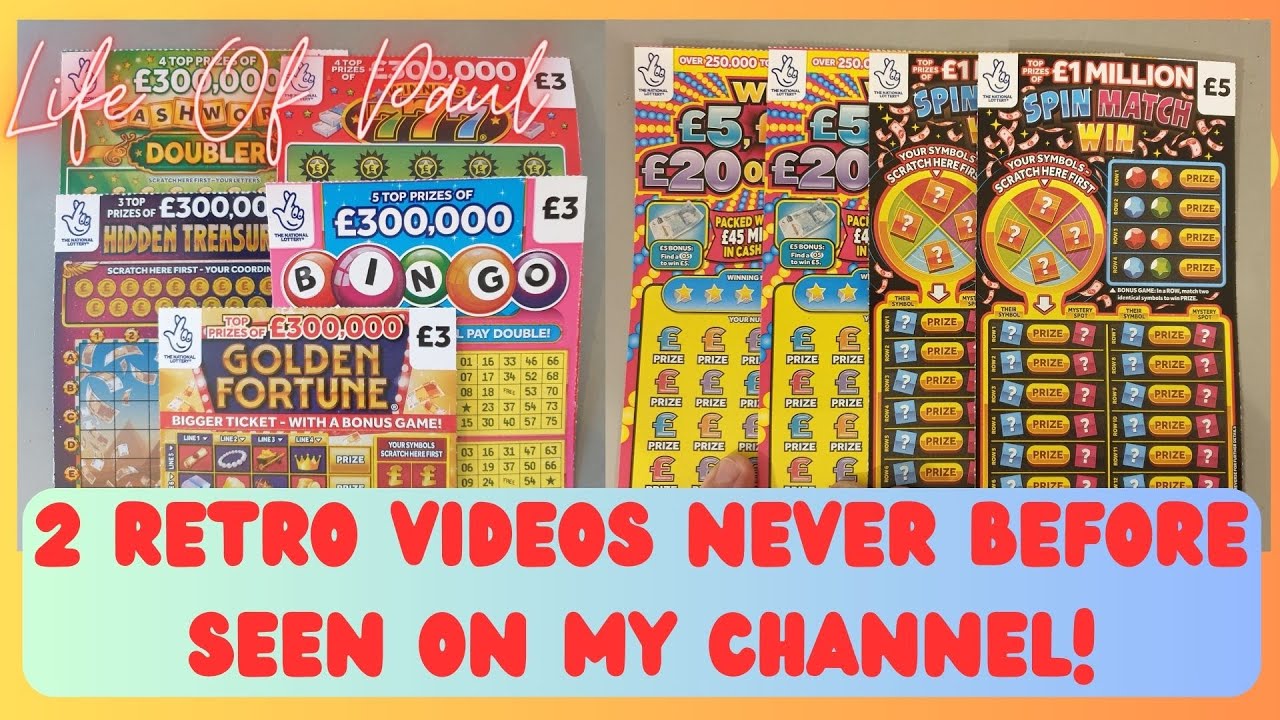 Old School scratch cards. 2 retro videos never aired on my channel.