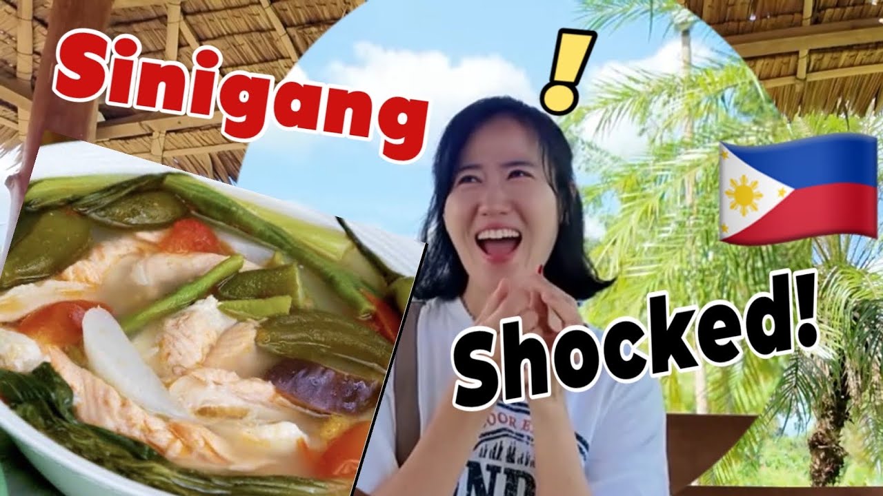 Sinigang!! It’s our first time eating sinigang!!