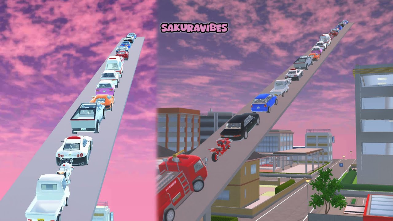 I Filled the Sky Road with Cars🚗☁️ | Sakura Ultimate Collection 