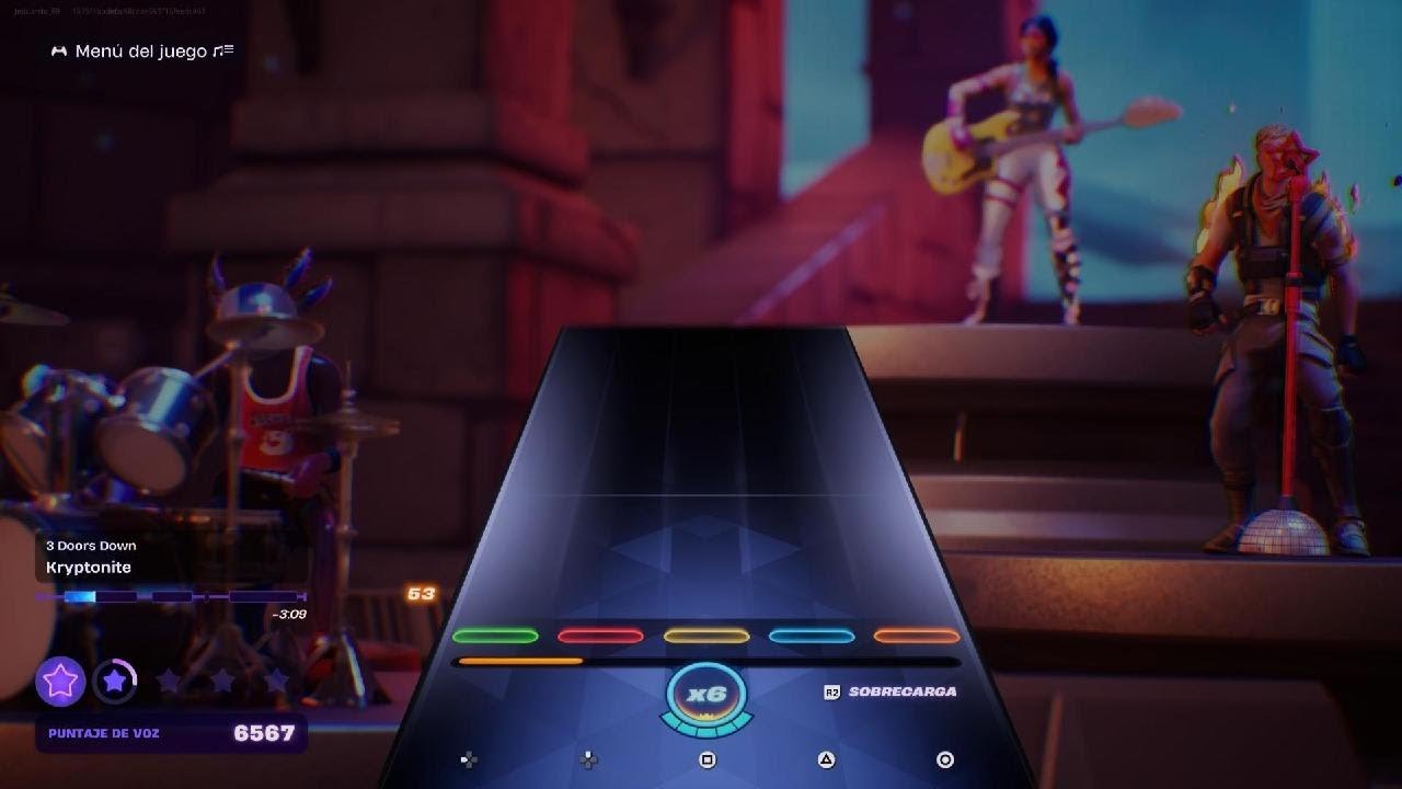 Fortnite Festival - Kryptonite by 3 Doors Down - on vocals