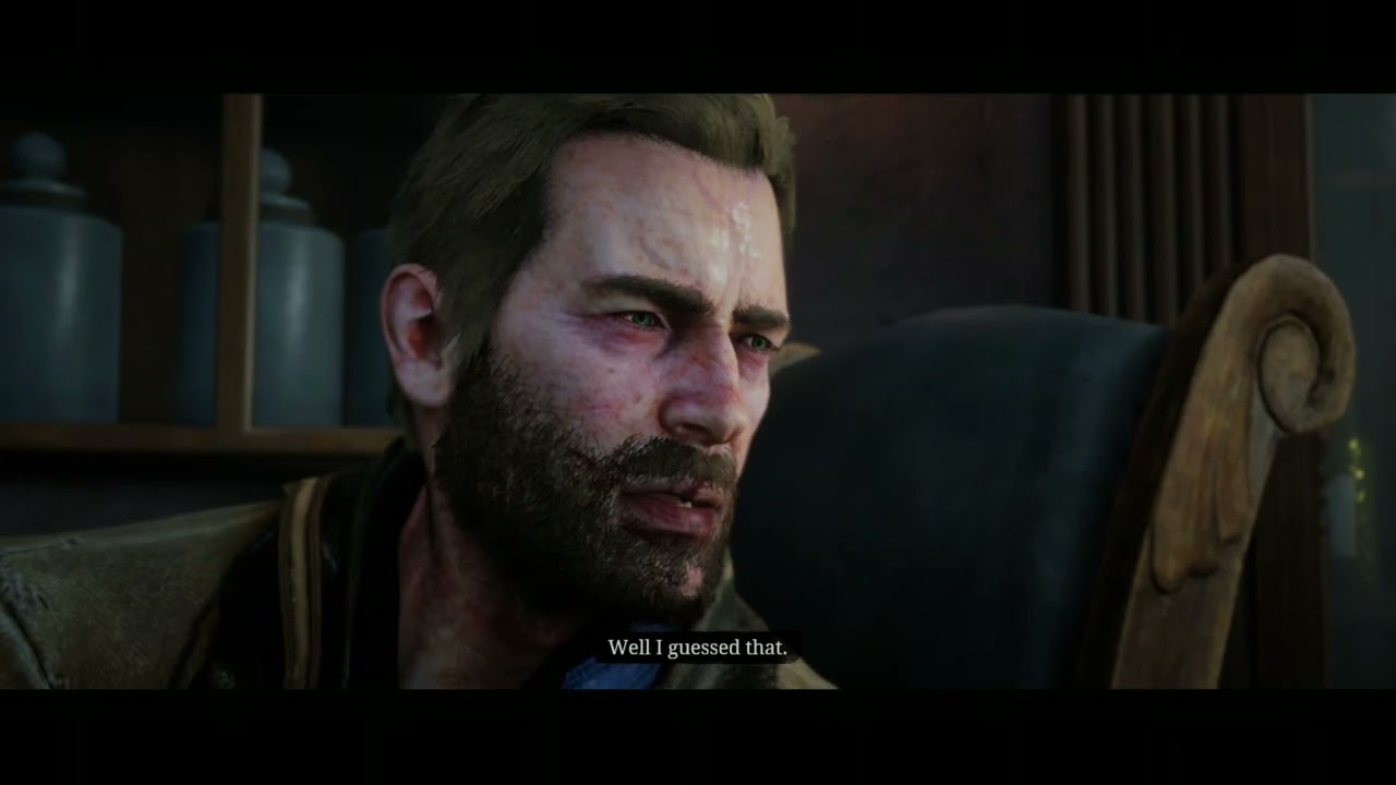 Arthur Morgan gets diagnosed with tuberculosis scene.   (High Honor)