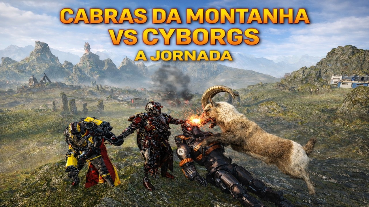 Cyborgs foram mortos por cabras da montanha em MINTORIA, Helldivers 2.