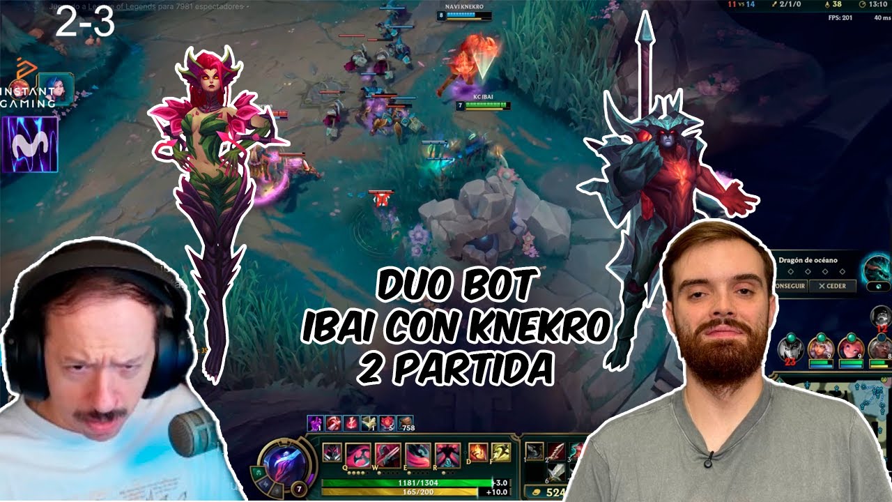 Ibai y knekro VUELVEN de la A a la Z en DUO  Partida 2 Aatrox (ibai)  y Zyra (knekro)