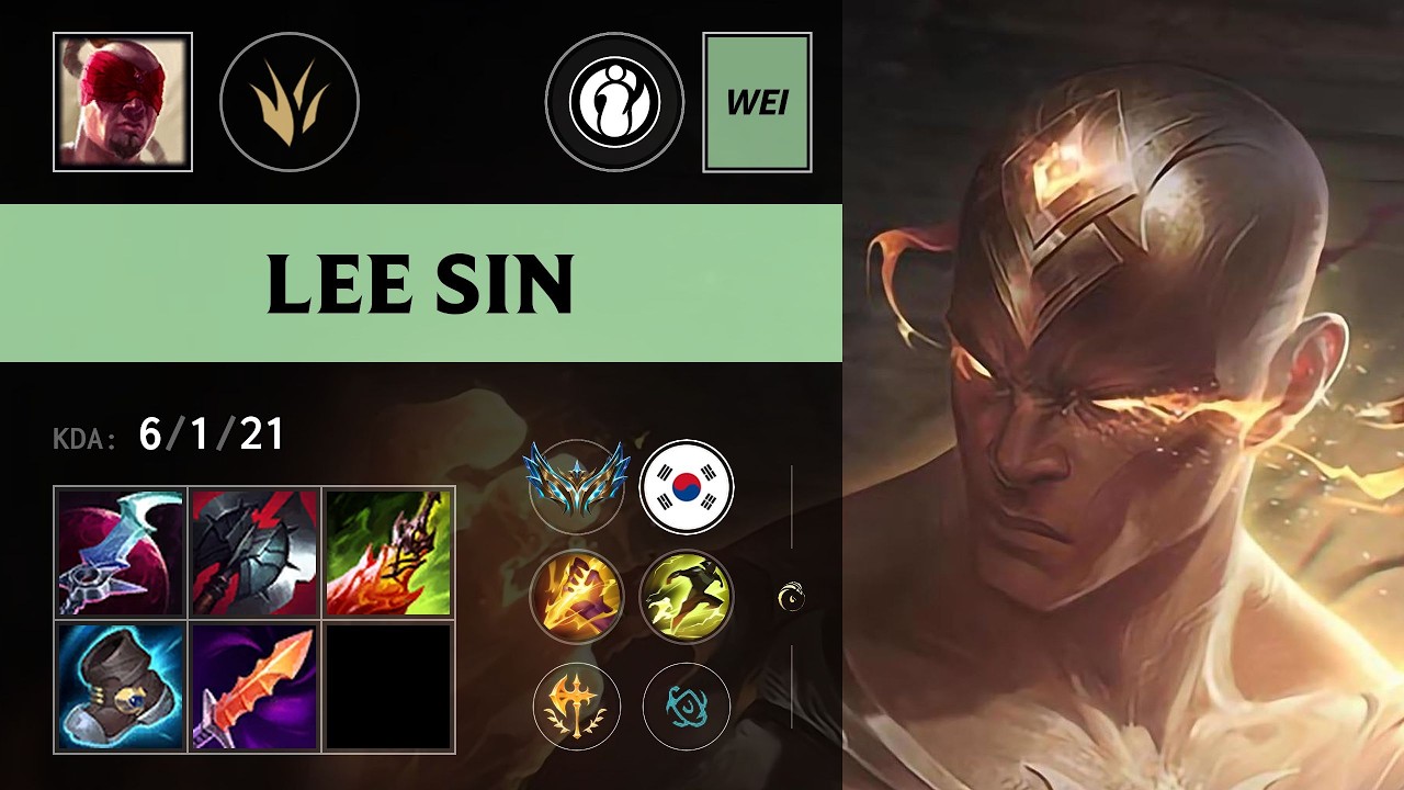 (IG Wei) Lee Sin Jungle vs Olaf - KR Challenger Patch 26.17