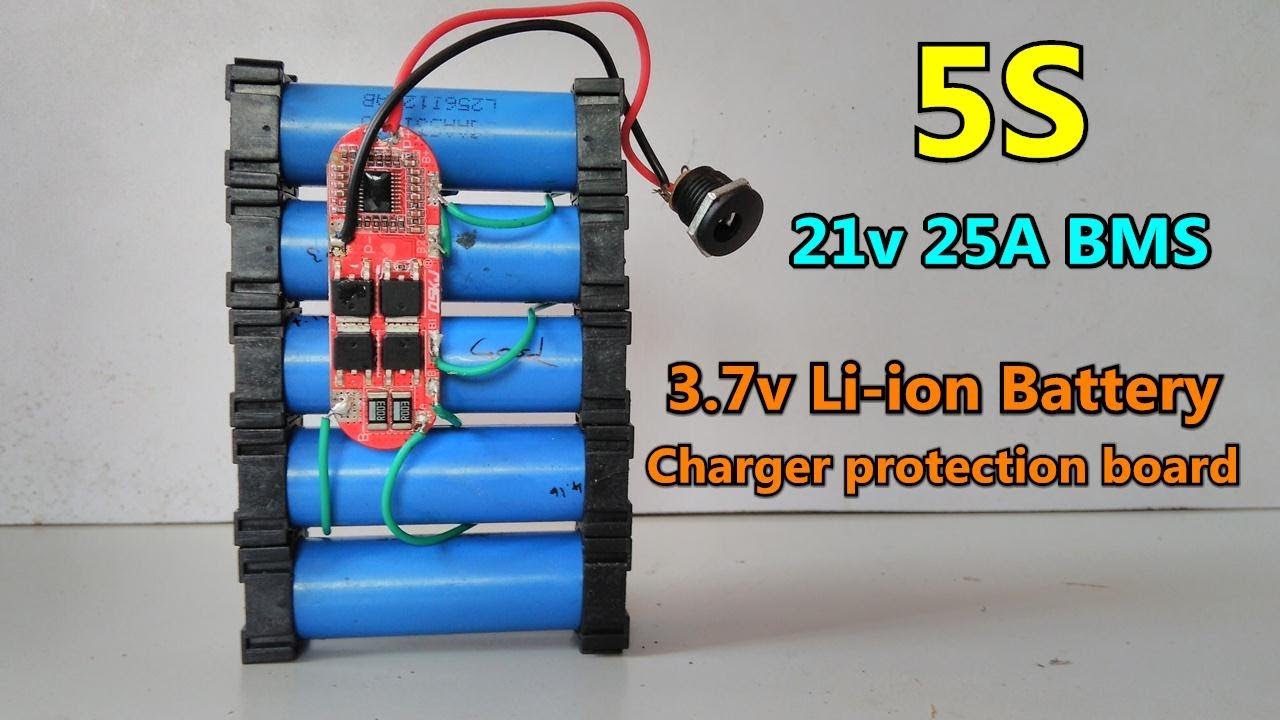 5S 21v Li-ion battery charger using 3 in 1 5A BMS board | POWER GEN