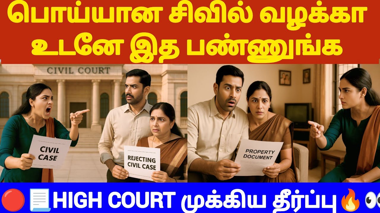 🔴Can a civil case be cancelled with just one word? #tamillaw #registration #propertyrights #law #...