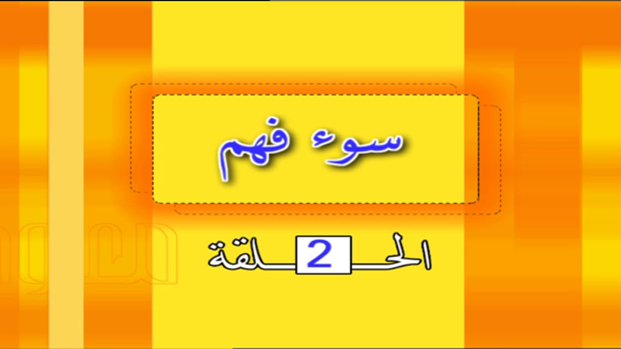 2  سوء فهم