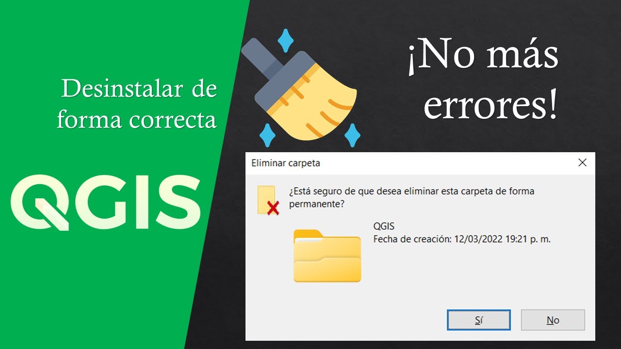 Desinstalar y limpiar QGIS de forma correcta.