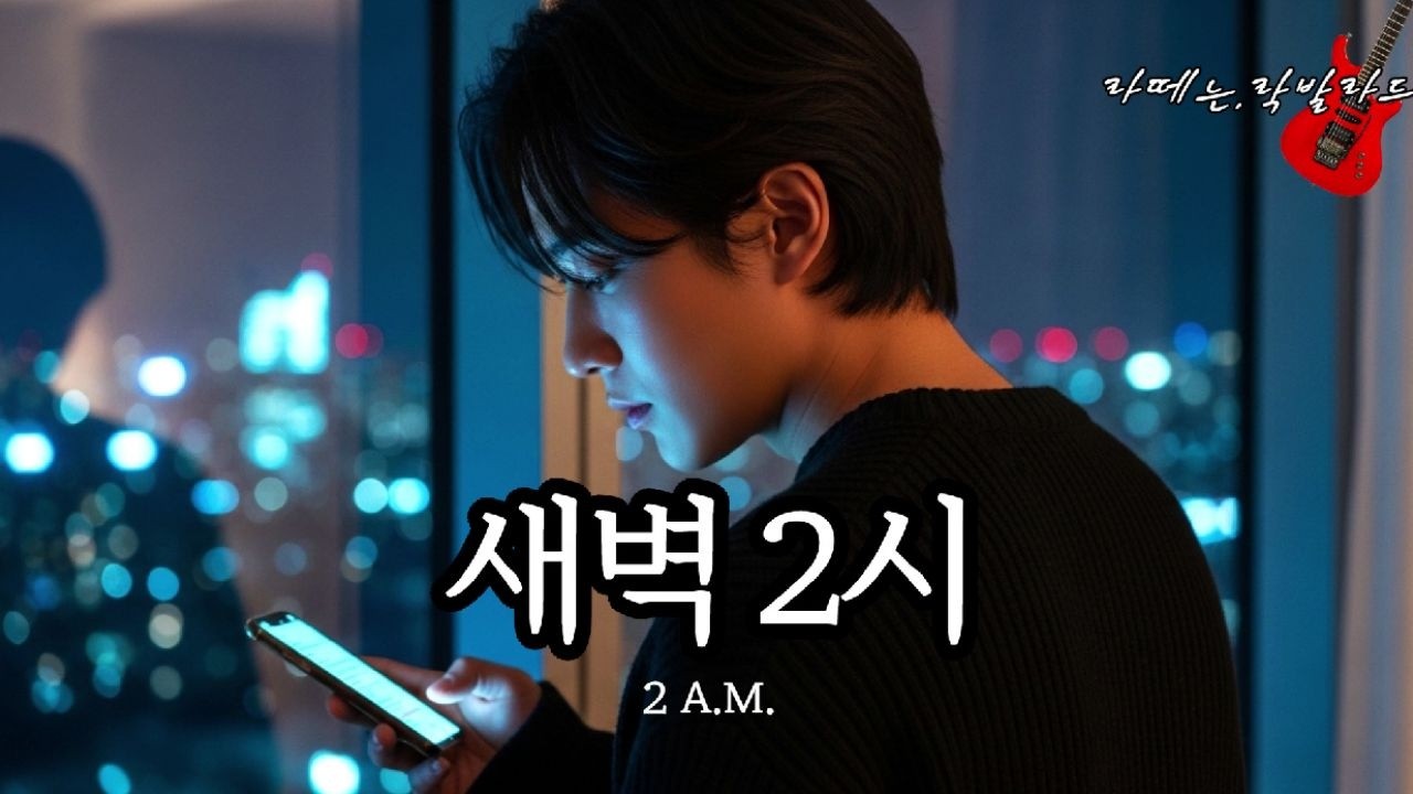 감성 락발라드「새벽 2시」헤어진 연인을 잊지 못하는 마음