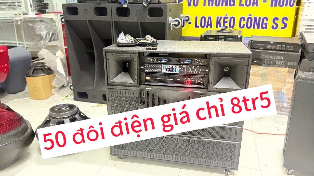 Thanh lý Loa kéo điện karaoke bass 50 giá siêu rẻ 