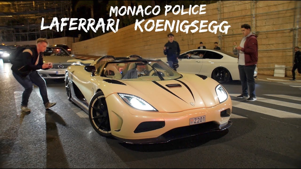 Koenigsegg Agera R, LaFerrari and Monaco Police Vs Supercars