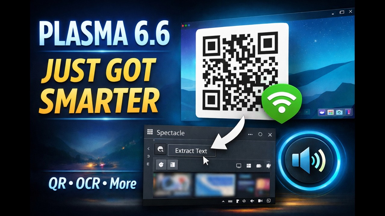 Plasma 6.6 Is Smarter Than Ever – QR WiFi, OCR & Real Productivity Upgrades