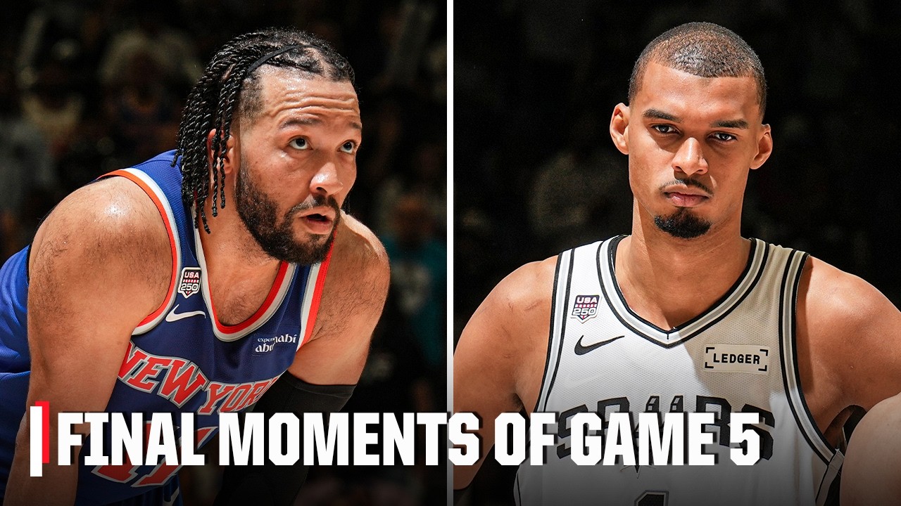 FINAL MOMENTS of Game 5 🏆 Knicks take down Spurs to win FIRST TITLE in 53 YEARS 🗽 | NBA on ESPN