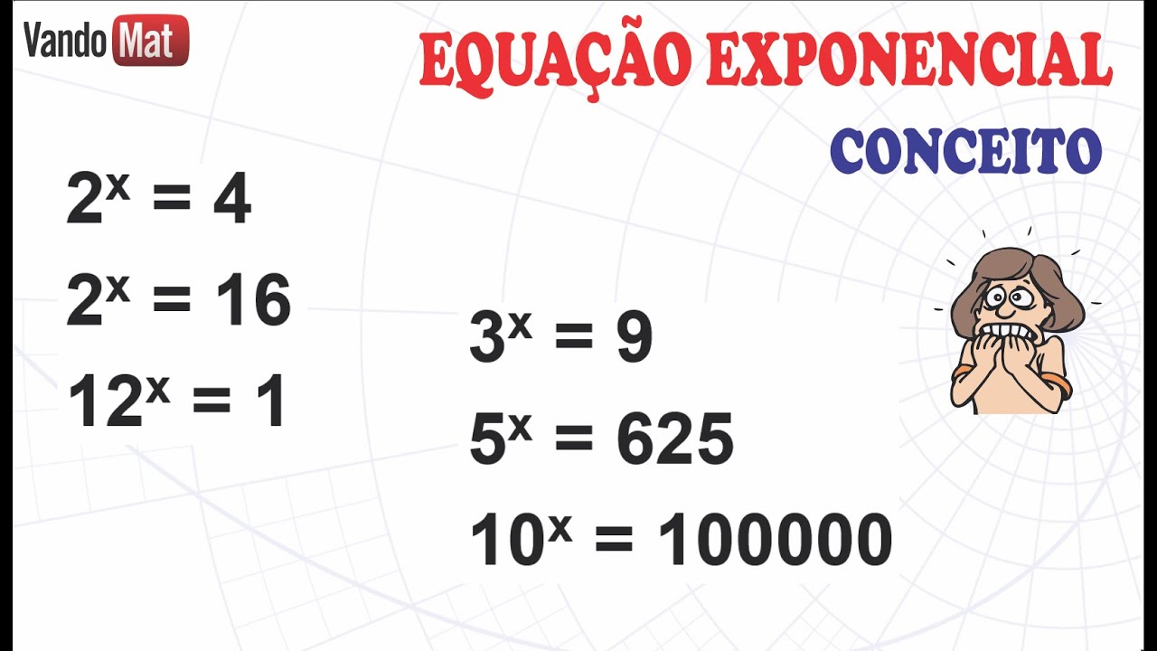 EQUAÇÃO EXPONENCIAL #1 CONCEITO #enem #concurso #encceja #matemática #equaçãoexponencial