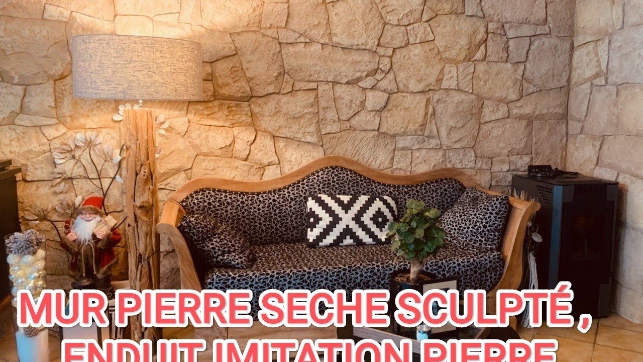 pierre sèche en enduit sculptée , concept pierre béton #concrete #vertical #deco #stamping #stone