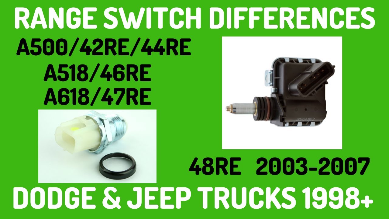 RE Shift Range Switch / Neutral Safety / Back Up Lamp 1998 UP 42RE 44RE 46RE 47RE 48RE