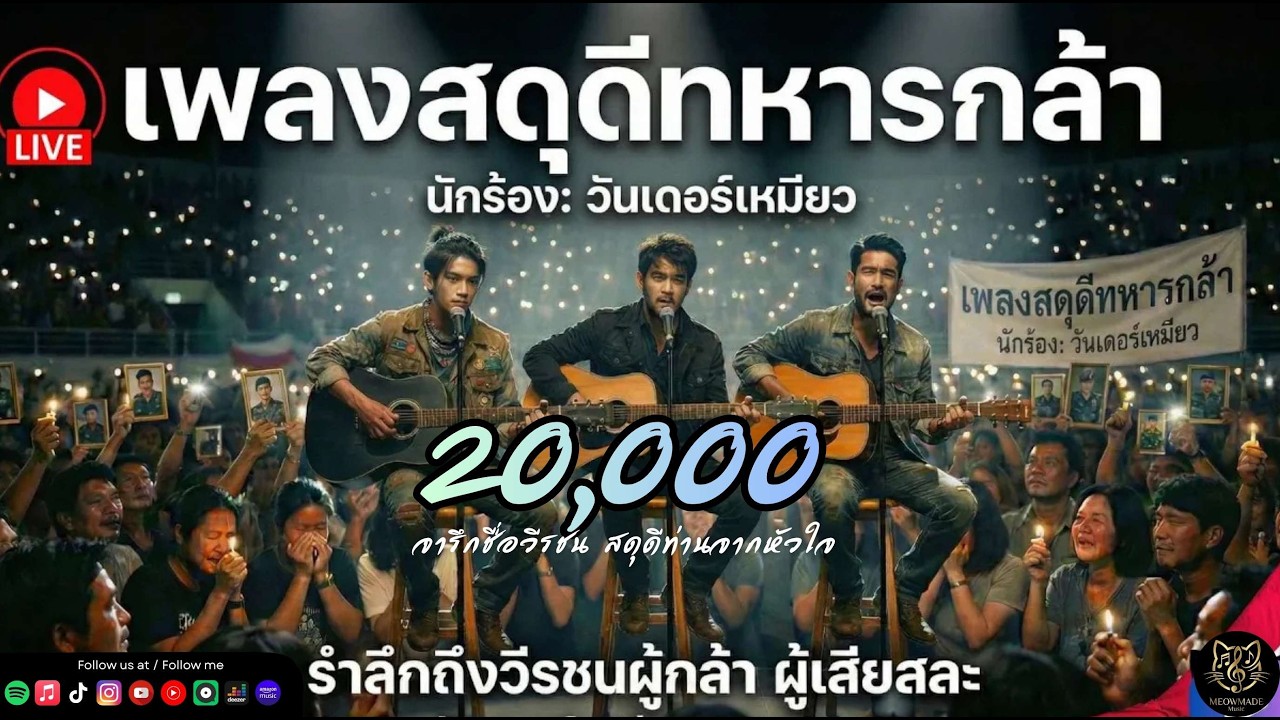 สดุดีทหารกล้า [Live Version]  วันเดอร์เหมียว (Won Der Meow)