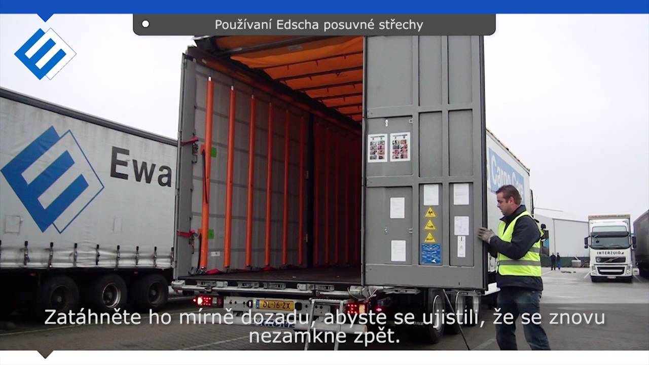 5.6 Používaní Edscha posuvné střechy