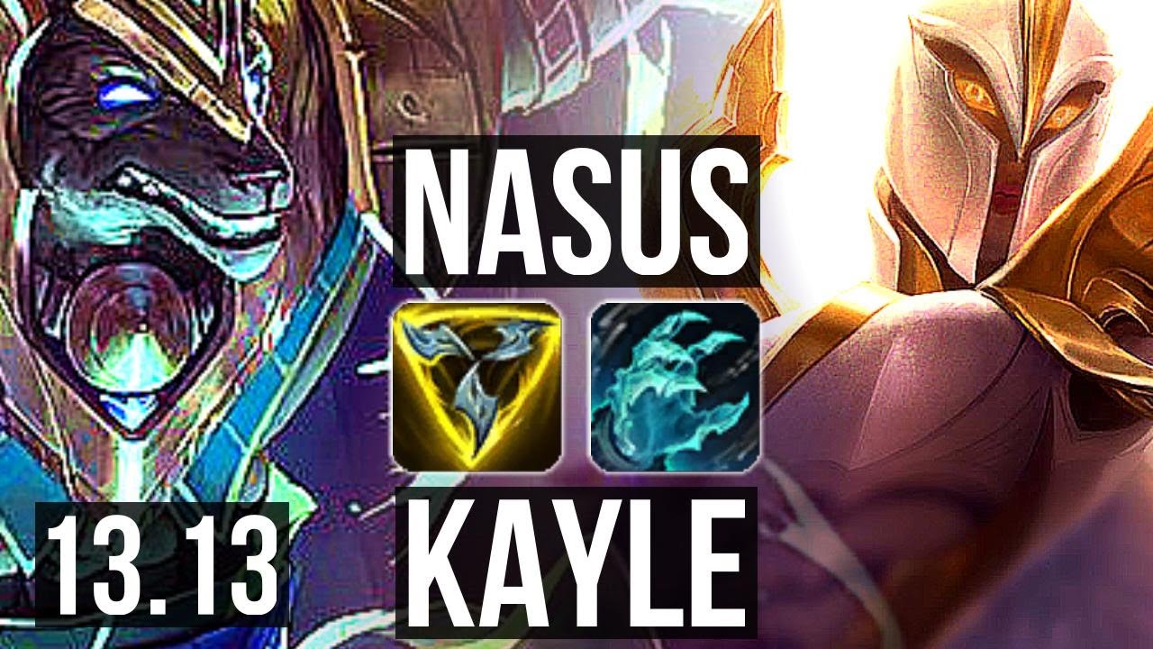 NASUS vs KAYLE (TOP) | 5/0/4, 1700+ games, 2.0M mastery | KR Master | 13.13