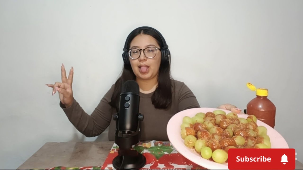 ASMR- UVAS CON CHAMOY Y TAJÍN ❤️🍇🍇