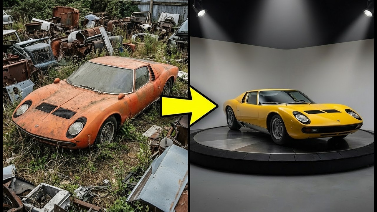 Bringing a Dead Lamborghini Miura V12 Back to Life -  Complete Restoration   - (ASMR)