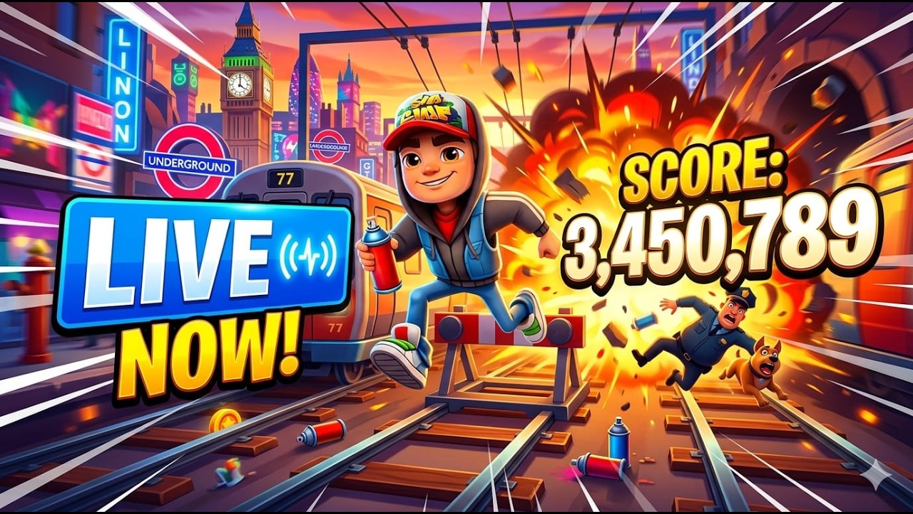 Subway surf with @RJAATISLIVE || Beast mode || offline games #subwaysurfers #offlinegsmes