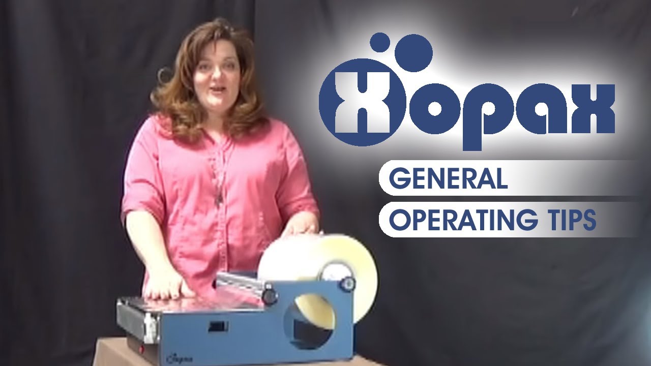 Operating Tips for the Xopax Overwrapping Machine