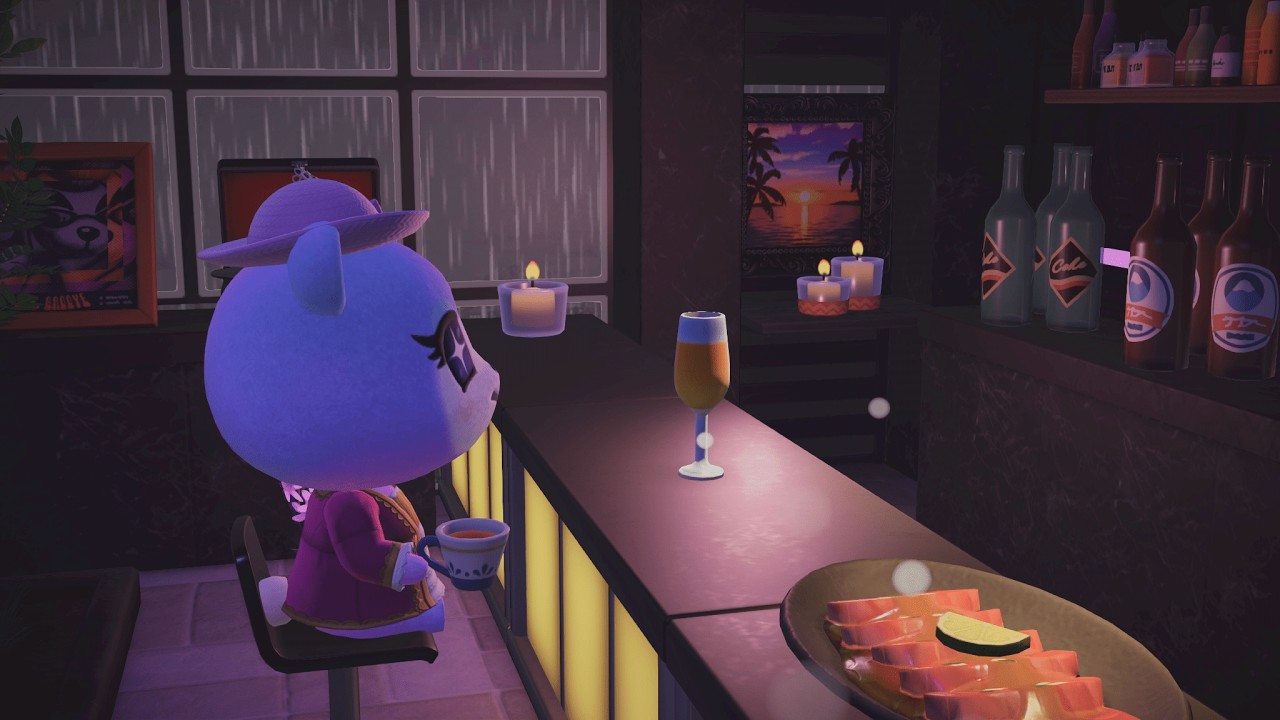 Rainy Night BAR Ambience ☕ Midnight Rain Room(for Gentle Solitude)1 Hour