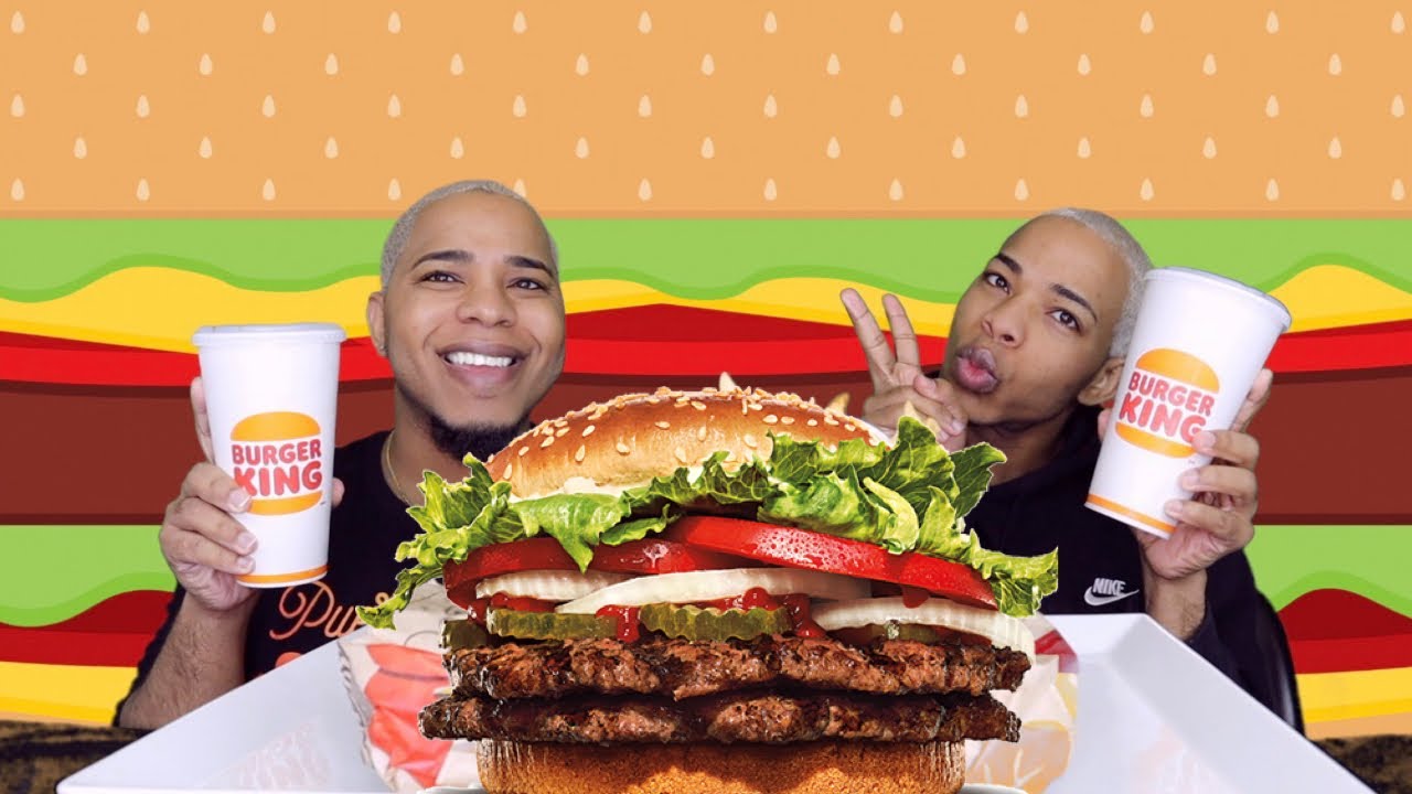 ОТБЕЛИВАЕМ ЛИ МЫ КОЖУ❓🤷🏽‍♂️ | ДВОЙНОЙ ВОППЕР ИЗ БУРГЕРА КИНГА МУКБАНГ 🍔😋