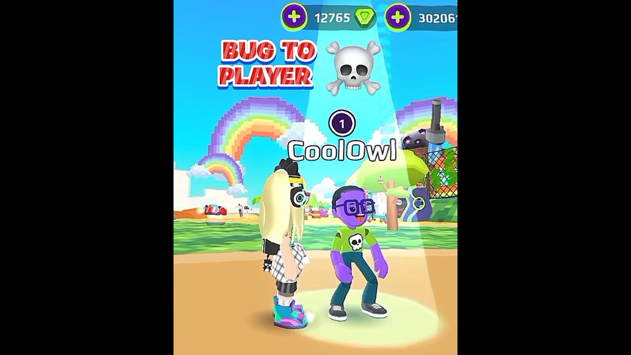 Pkxd Bug becomes player 💀🤣 #pkxd #Shorts