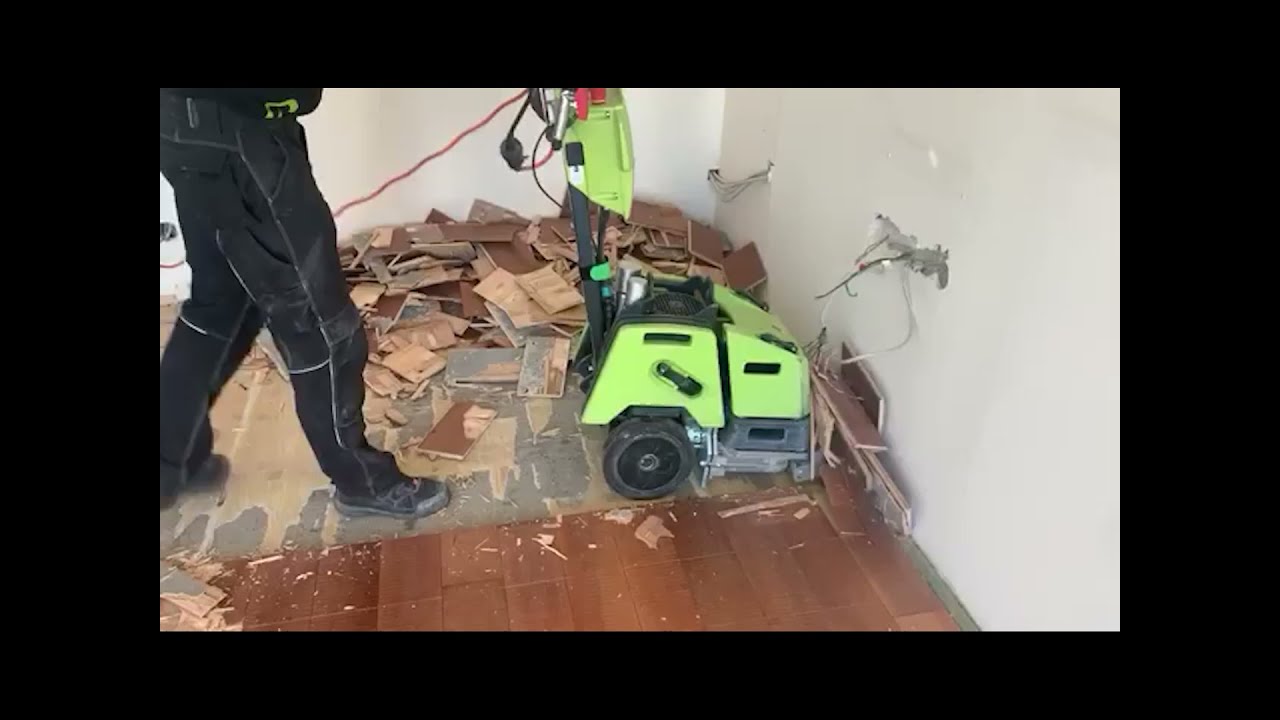 Wolff BiTurbo Parkett Stripper - Parkettentferner im Einsatz