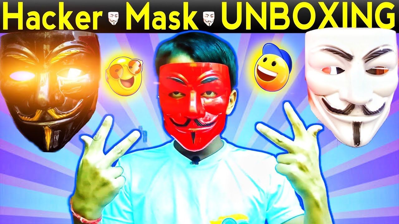 HACKER MASK ||🔥 Hacker Wala Mask | Hacker Mask unboxing video 👽🔥