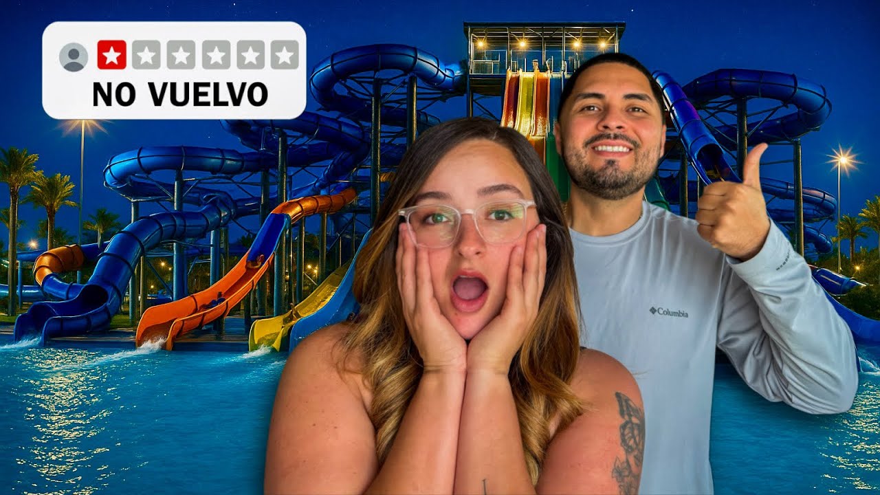 Lo BUENO y lo MALO de ir a un PARQUE ACUÁTICO de NOCHE 