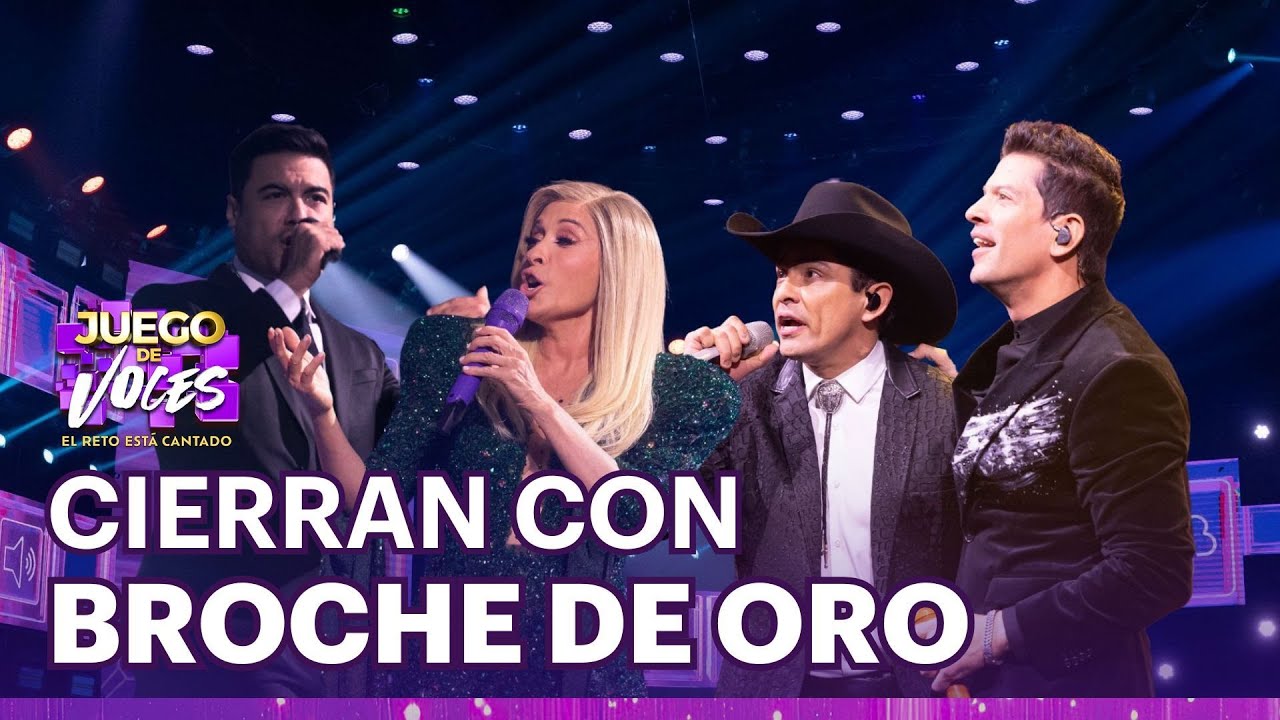 Yahir con Víctor García y Yuri con Carlos Rivera, cierran la final de Juego de Voces