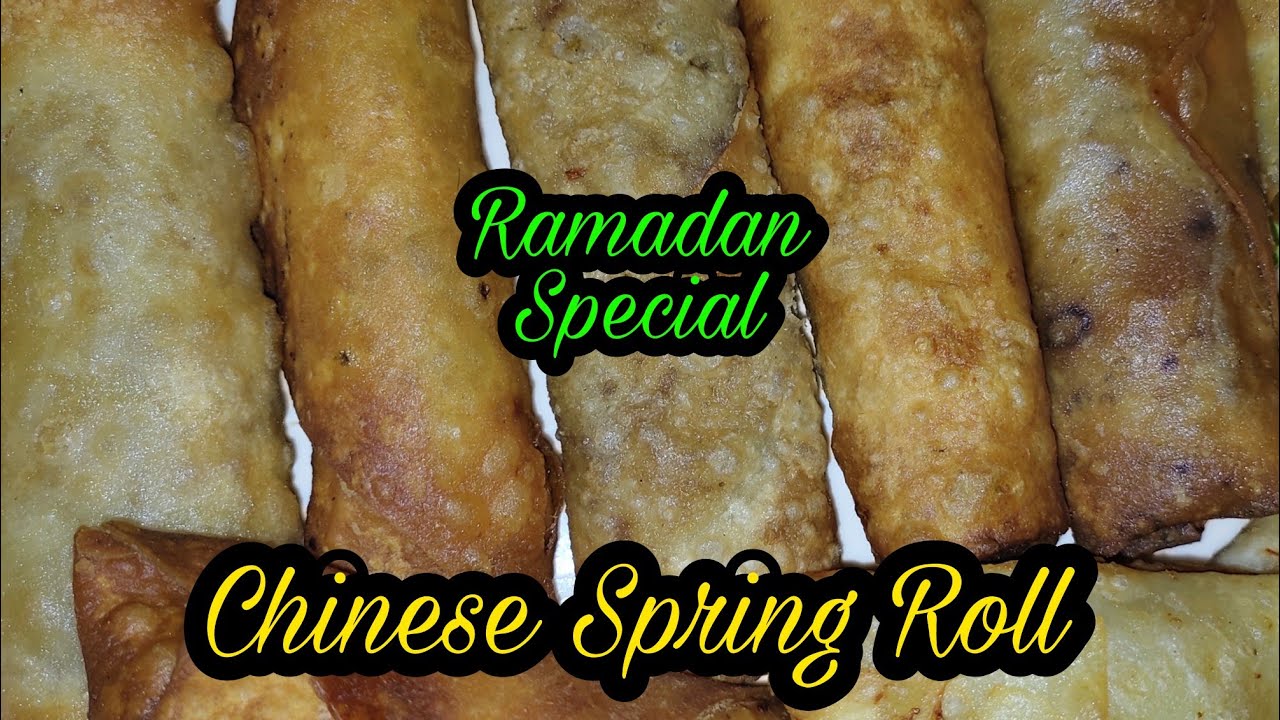 Chinese Spring Roll Recipe By Kitchen Naz