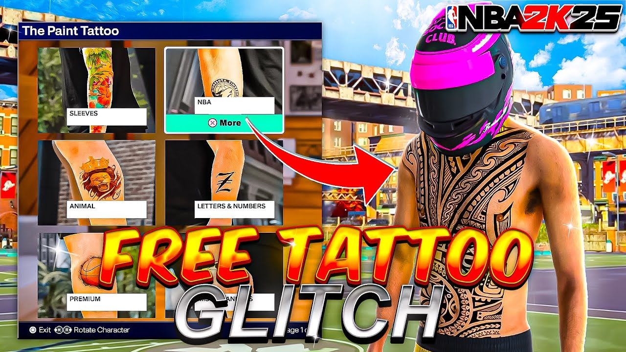 *NEW* NBA 2K25 FREE TATTOO GLITCH FULL TUTORIAL! Glitch Tattoos 2K25! HOW TO GET ANY TATTOO FOR FREE