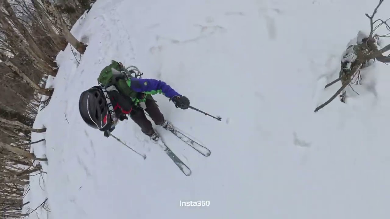 恐羅漢山②、#雪山#バックカントリー#テレマークスキー#