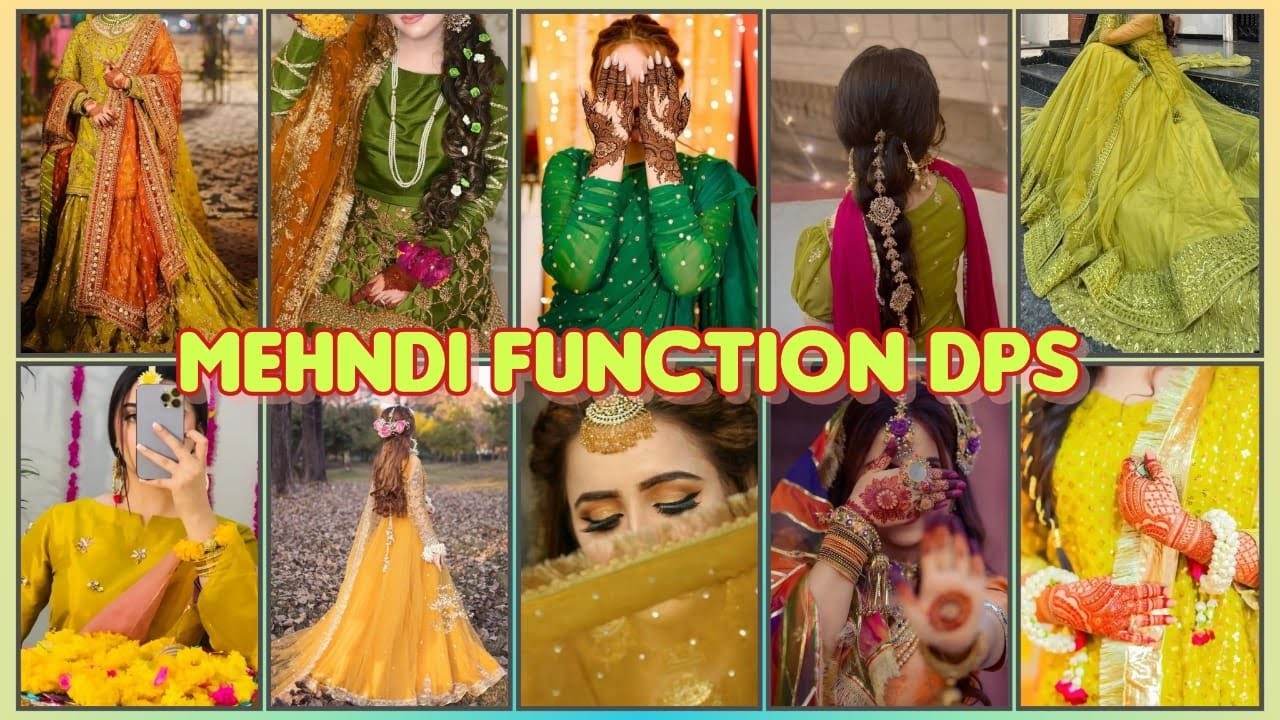 Top 60 Mehndi Function Girls DPs 💛🌿 | Hidden Face & Aesthetic Mehndi Vibes